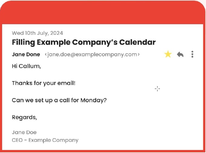 Appointment ready leads example